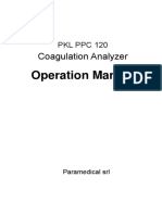 Coagulation Analyzer: Operation Manual