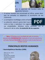 La Evolucion Humana - 5to Primaria