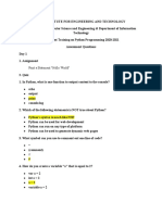 Python Assessment