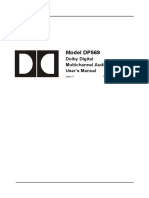 Dolby Digital Multichannel Audio Encoder DP569 Manual