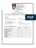 Laboratory Report CHM 213 (Physical Chemistry) : 1. Muhammad Mirza Hizami Bin Rajiei