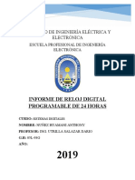 Informe Reloj Digital