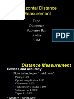 Horizontal Distance Measurement: Tape Odometer Subtense Bar Stadia EDM