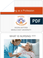 Nursing As A Profession: Agung Setiyadi Middle East University