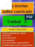 LAS TEORIAS SOBRE CURRICULO Unidad II CurrÃ - Culum Educacional)