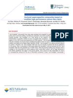 Multifunctional Structural Supercapacitor Composites Based On Carbon Aerogel Modified High Performance Carbon Fibre Fabric