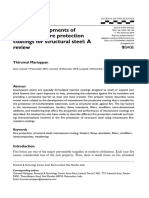 Recent Developments of Intumescent Fire Protection Coatings For Structural Steel: A Review