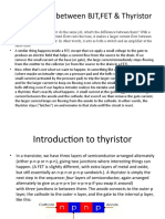 Comparison Between BJT, FET & Thyristor: Intruder Alarm