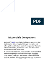 Mcdonald's Competitors