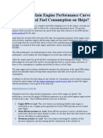 How To Use Main Engine Performance Curve For Economical Fuel Consumption On Ships?