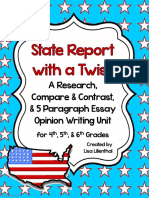 A Research, Compare & Contrast, & 5 Paragraph Essay Opinion Writing Unit