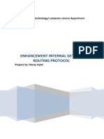 Enhancement Internal Getway Routing Protocol: University of Technology/ Computer Science Department