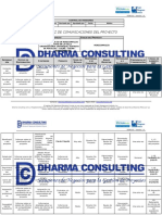 Matriz de Comunicaciones Del Proyecto