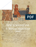 Unidad 1 Épica Medieval y Renacimiento PDF