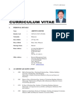 CV Prof Ariffin Latest