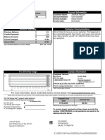 Account Information: For More Information About Residential Electric Service Please Visit