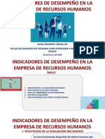 Indicadores de Desempeño en La Empresa en Recursos Humanos