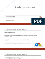 Capacidad de Producción - Taller