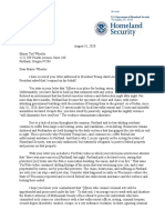 2020 08-31 Homeland Security Letter Ted Wheeler Portland