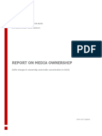 Report On Media Ownership: Agency For Audio and Audiovisual Media Services