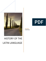 A Brief History of The Latin Language