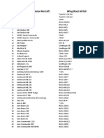 Aircraft Airfoil Database