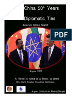 Ethiopia and China 50 Years of Diplomatic Relation