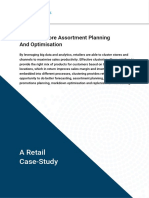 A Retail Case-Study: Seasonal Store Assortment Planning and Optimisation