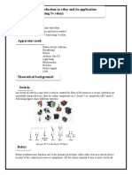 Experiment #04: Introduction To Relay and Its Application (Controlling of 220v Using 5v Relay)