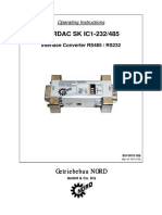 NORDAC SK IC1-232/485: Getriebebau NORD