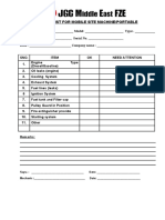 Check List For Mobile Site Machine Portable
