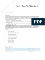 250 LPH Ro Plant - Techfilt (Standard Model) : Basic Details