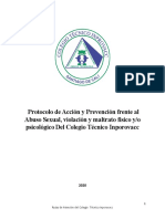 Protocolo de Acción y Prevención Frente Al Abuso Sexual