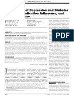 Relationship of Depression and Diabetes Self-Care, Medication Adherence, and Preventive Care