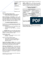 Summary and Table On Rules 34-47 (Summary Judgment, Judgment On The Pleadings and Post-Judgment Remedies)