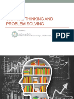 Critical Thinking and Problem Solving