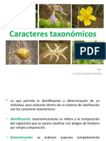 Clase 2. Caracteres Taxonomicos