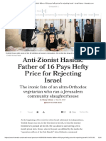 Anti-Zionist Hasidic Father of 16 Pays Hefty Price For Rejecting Israel - Israel News