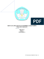 Rencana Pelaksanaan Pembelajaran (RPP) : Tematik Terpadu Kelas V Tema 1 Subtema 1