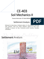 CE-403 Settlement Analysis