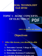 Topic 1 Basic Concepts of Electricity