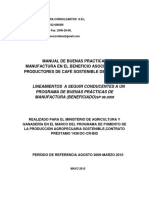 Manual de Buenas Practicas de Beneficiado de Café Proceso PDF