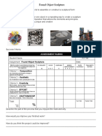 Sculpture Rubric