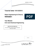 Tutorial Letter 101/0/2015: Water Engineering III (Theory)