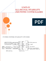 Unit-Iv Small-Signal Stability Analysis With Controllers