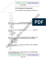 CS201 - Introduction To Programming - UnSolved - FINAL Term Paper - 01 PDF