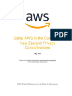 Using AWS in The Context of New Zealand Privacy Considerations