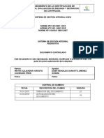 Hse-Pr-01 Procedimiento de Identificacion de Peligros y Valoracion de Riesgos. 2018