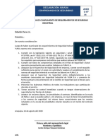 Anexo #14 - Declaración Jurada Compromisos de Seguridad