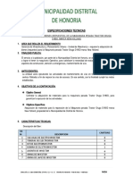 Especificaciones Tecnicas Del Tractor Oruga